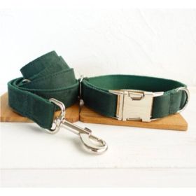 MUTTCO pet collar bow traction set (Option: Set A-M)